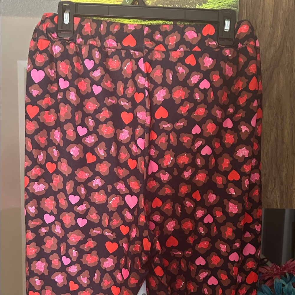 Heart Patterned Pajama Pants - image 3